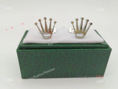 Rolex Crown Silver Cufflinks / 316L Stainless Steel / AAA Grade